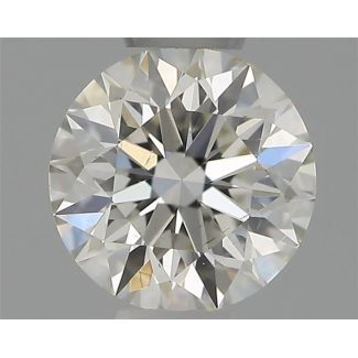 0.33 Carat Round H VS2 EX GIA Natural Diamond