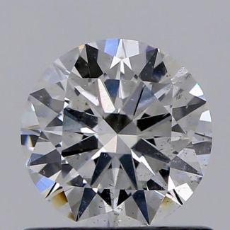 0.60 Carat Round E SI2 VG EX GIA Natural Diamond