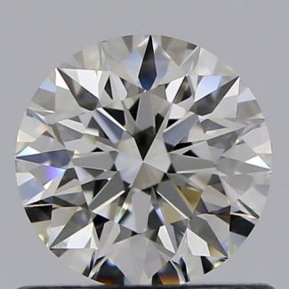 0.62 Carat Round H VVS1 EX GIA Natural Diamond