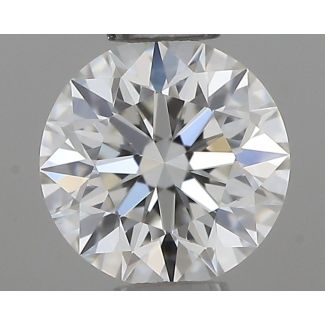 0.36 Carat Round H VVS2 EX GIA Natural Diamond