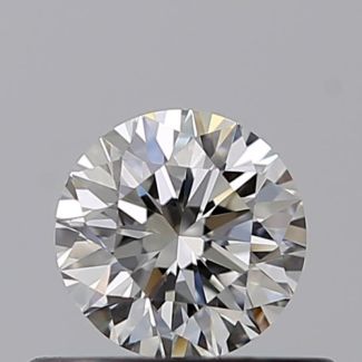 0.37 Carat Round H VS1 EX GIA Natural Diamond