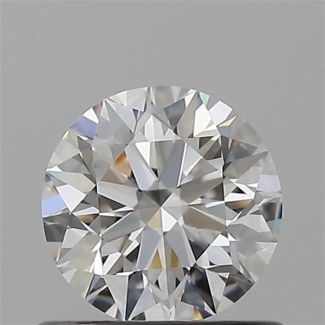 0.60 Carat Round F VVS2 EX GIA Natural Diamond