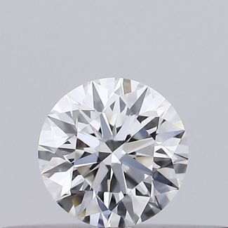 0.23 Carat Round G VVS2 EX GIA Natural Diamond