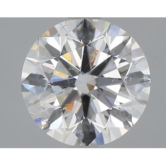 1.73 Carat Round H SI2 EX GIA Natural Diamond