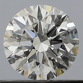 0.36 Carat Round E VVS1 EX GIA Natural Diamond