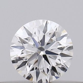 0.19 Carat Round D VVS2 EX GIA Natural Diamond