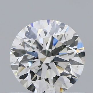 0.52 Carat Round D SI1 EX VG GIA Natural Diamond