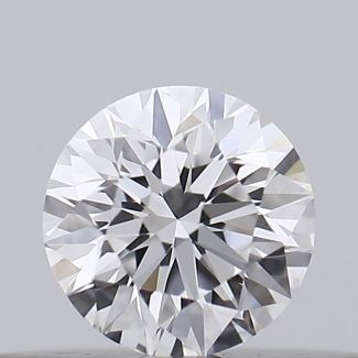 0.18 Carat Round D VVS2 EX VG GIA Natural Diamond