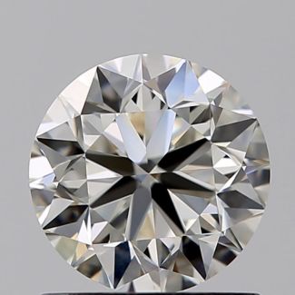 0.91 Carat Round J VVS1 VG EX GIA Natural Diamond