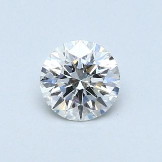 0.41 Carat Round H SI2 EX VG GIA Natural Diamond