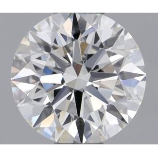 0.5 Carat Round F VS1 EX GIA Natural Diamond