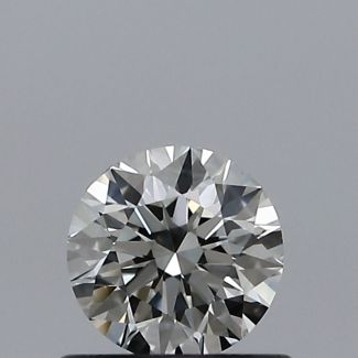 0.50 Carat Round I VS2 EX VG GIA Natural Diamond