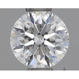 0.40 Carat Round E SI2 VG EX GIA Natural Diamond