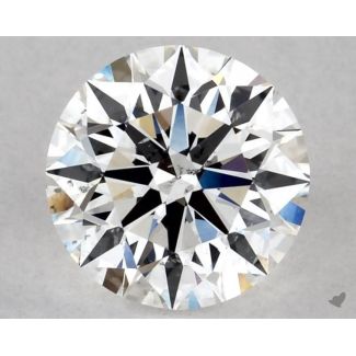 0.70 Carat Round E SI2 EX GIA Natural Diamond