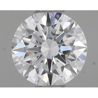 0.52 Carat Round F VVS2 EX GIA Natural Diamond