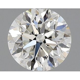 0.50 Carat Round H SI1 G EX GIA Natural Diamond