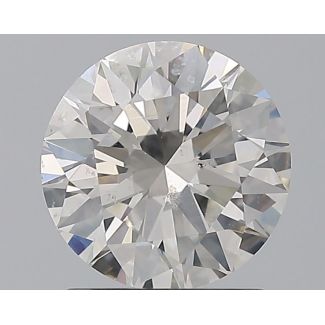 1.5 Carat Round H SI1 EX GIA Natural Diamond