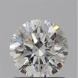 0.80 Carat Round H SI1 EX GIA Natural Diamond