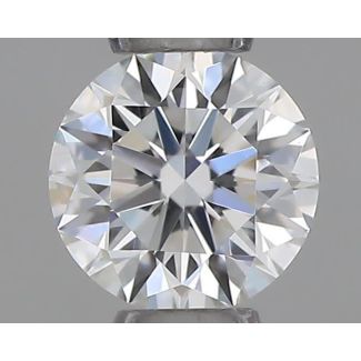 0.21 Carat Round G VVS1 EX GIA Natural Diamond