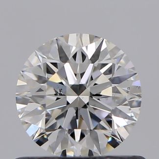 0.52 Carat Round F SI1 EX GIA Natural Diamond