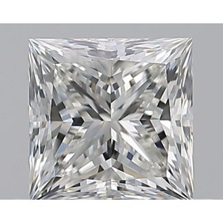 0.72 Carat Princess H VVS2 - EX GIA Natural Diamond