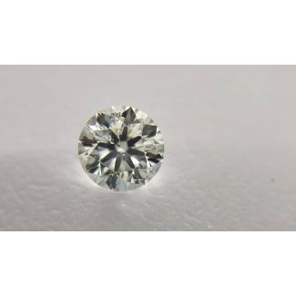 0.5 Carat Round H SI2 EX IGI Natural Diamond