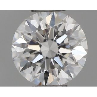 0.36 Carat Round D VVS2 EX GIA Natural Diamond