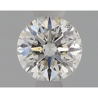 0.31 Carat Round H SI2 EX VG GIA Natural Diamond