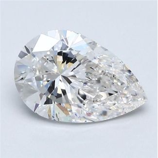 1.7 Carat Pear G SI1 - EX GIA Natural Diamond