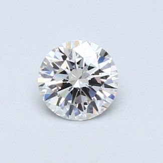 0.41 Carat Round F SI1 EX GIA Natural Diamond