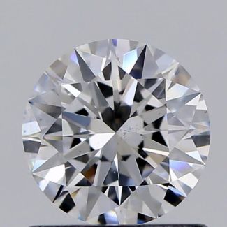 0.70 Carat Round E VS2 EX VG GIA Natural Diamond