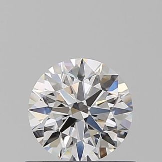 0.62 Carat Round E VVS2 EX GIA Natural Diamond