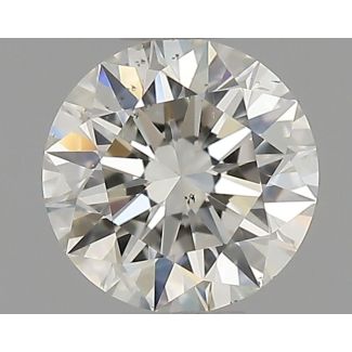 0.51 Carat Round H SI1 EX GIA Natural Diamond