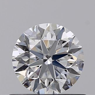 0.50 Carat Round D VS2 VG EX GIA Natural Diamond