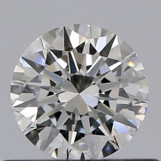 0.40 Carat Round F VVS1 EX GIA Natural Diamond