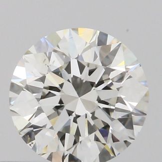 0.51 Carat Round H SI1 EX GIA Natural Diamond