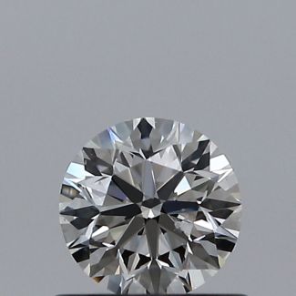 0.50 Carat Round F SI2 VG EX GIA Natural Diamond