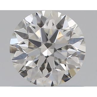 0.61 Carat Round H VS1 EX GIA Natural Diamond