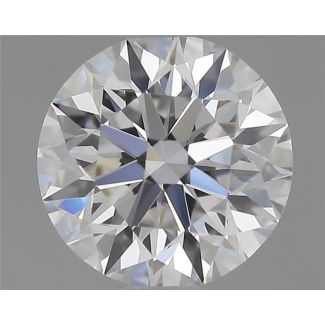 0.5 Carat Round E VVS2 EX GIA Natural Diamond