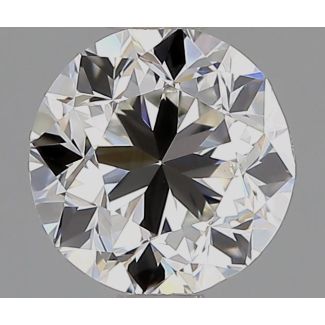 0.9 Carat Round H VVS2 GD EX GIA Natural Diamond