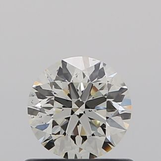 0.56 Carat Round K VS2 EX VG GIA Natural Diamond