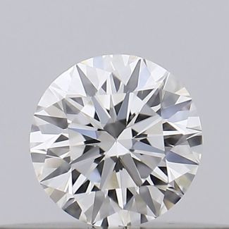 0.18 Carat Round G VVS1 EX VG GIA Natural Diamond