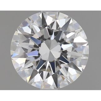 0.81 Carat Round E VVS1 EX GIA Natural Diamond