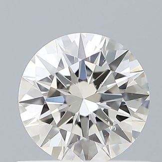 0.5 Carat Round H SI1 EX GIA Natural Diamond