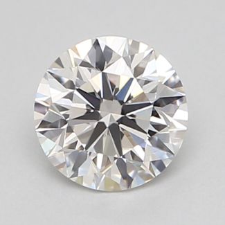 0.35 Carat Round F VVS2 EX VG GIA Natural Diamond