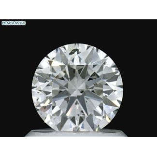 0.8 Carat Round D SI2 EX VG GIA Natural Diamond