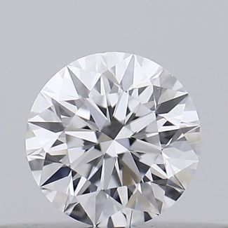 0.18 Carat Round D VVS2 EX GIA Natural Diamond