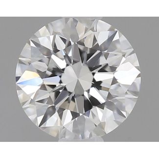 0.41 Carat Round E VVS1 EX GIA Natural Diamond