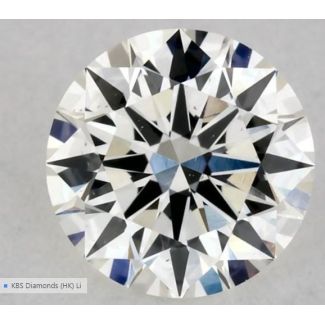 0.32 Carat Round I VS2 EX GIA Natural Diamond