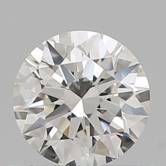 0.50 Carat Round I VVS1 EX GIA Natural Diamond